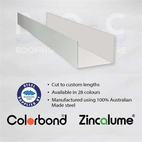 metal building box gutters|colorbond box gutter.